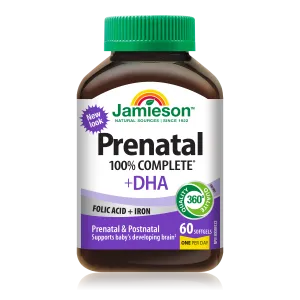 100% Complete Prenatal Multivitamin with DHA