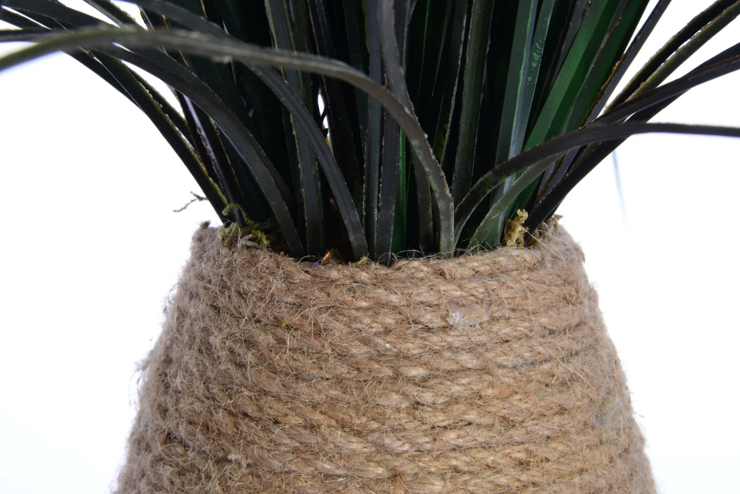 29" Artificial Tall Grass in Hemp Rope Container | Vintage Home