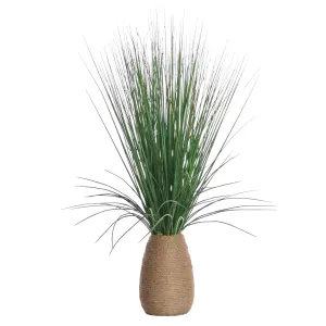 29" Artificial Tall Grass in Hemp Rope Container | Vintage Home