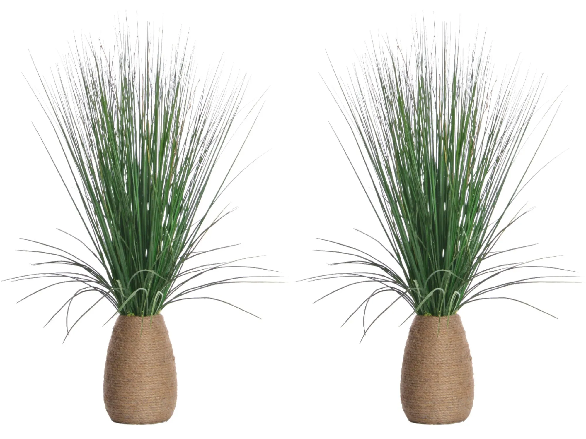 29" Artificial Tall Grass in Hemp Rope Container | Vintage Home