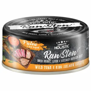 Absolute Holistic Raw Stew Wild Tuna & King Salmon Grain-Free Canned Cat & Dog Food 80g