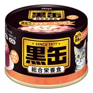 Aixia Kuro Can Skipjack With Tuna Whitemeat and Chicken Fillet Canned Cat Food 160g x 12