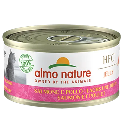 Almo Nature HFC cat jelly con Salmone e Pollo