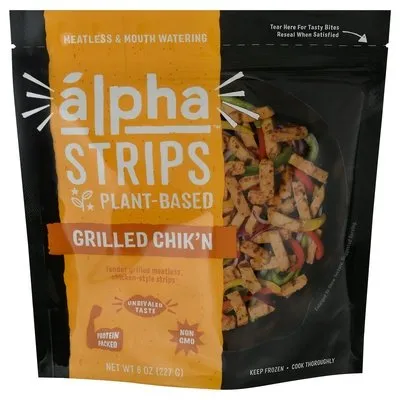 Alphfd Chkn Strp 100Plnt 12/8 OZ [UNFI #44182]