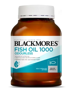 BLACKMORES FISH OIL 1000mg odourless( 400Cap)