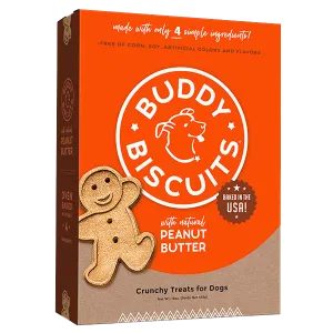 Buddy Biscuits Healthy Whole Grain Oven Baked Treats: Peanut Butter 453g