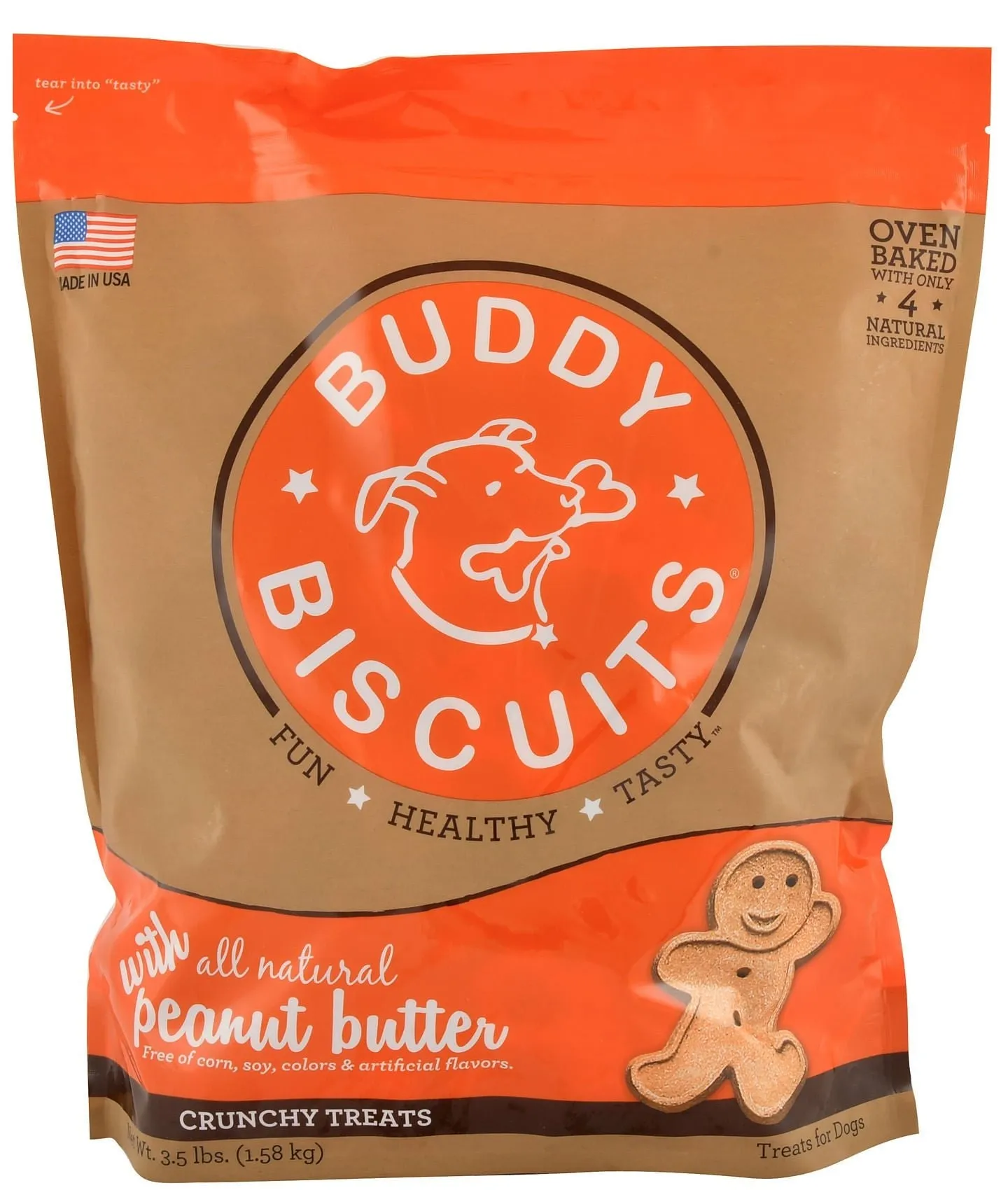 Buddy Biscuits Original Oven-Baked Treats, 3.5 lb