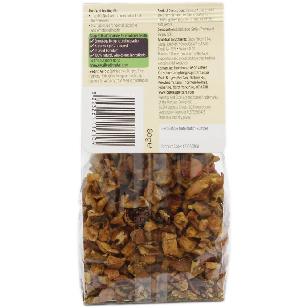 Burgess Excel Apple Snacks 80g