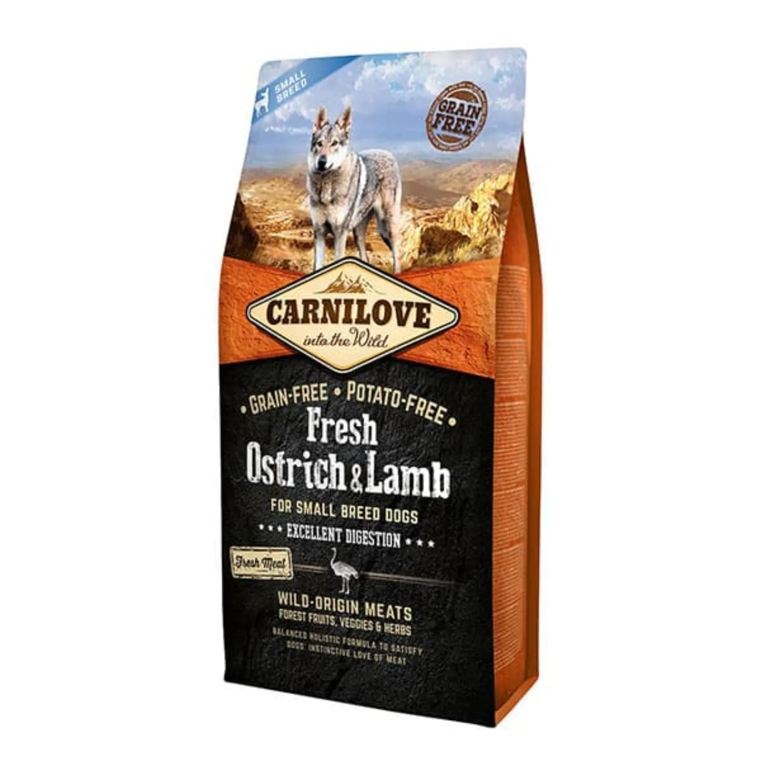 Carnilove 1.5kg Fresh Ostrich & Lamb Dog Food