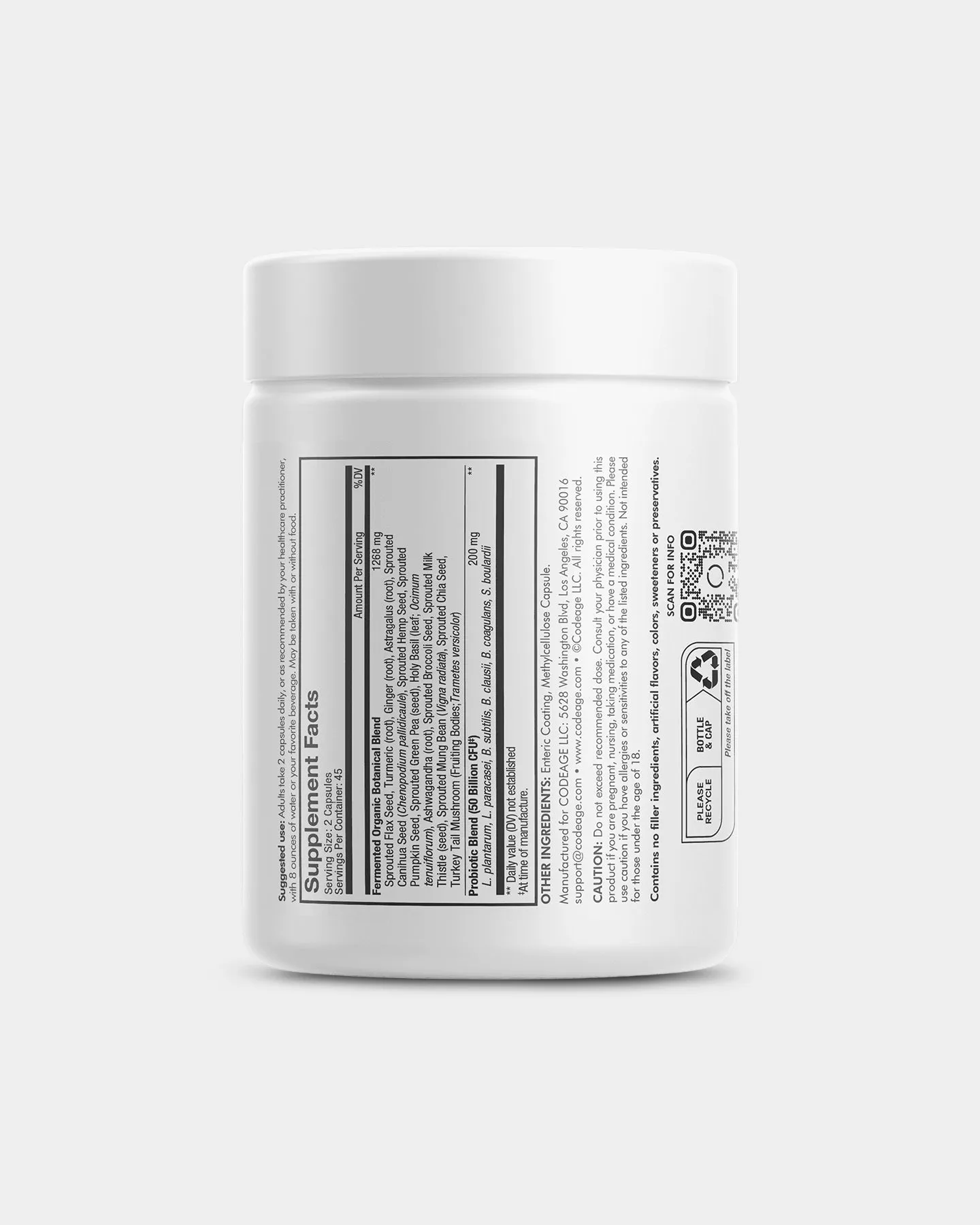 Codeage Digestion SBO Probiotic  50 Supplement