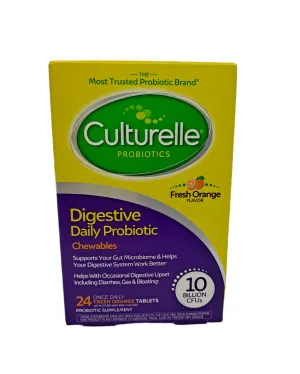 CULTURELLE PROBIOTICS /24 TAB/DIGESTIVE DAILY PROBIOTIC CHEWABLES