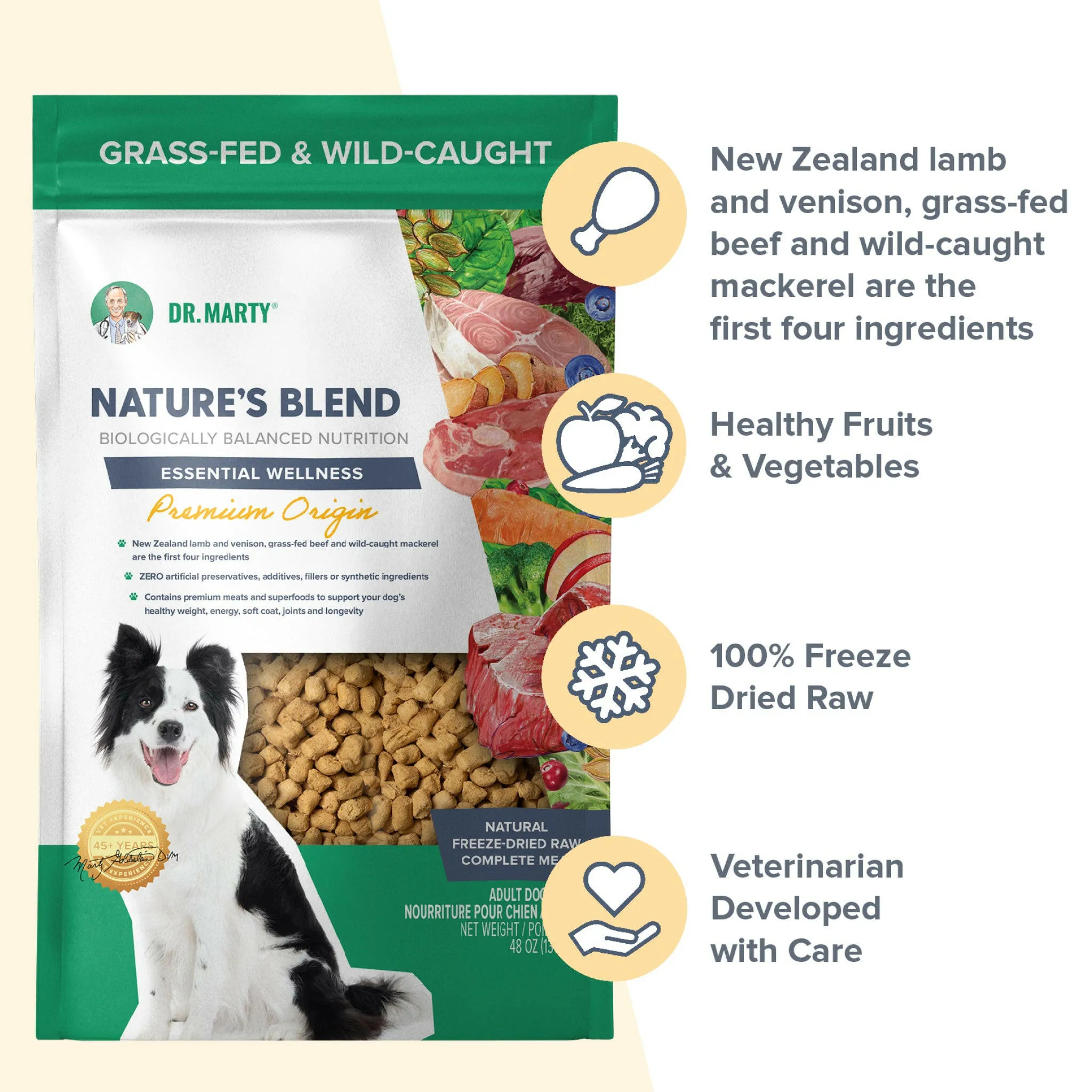 Dr. Marty Nature's Blend Premium Origin Freeze Dried Dog Food