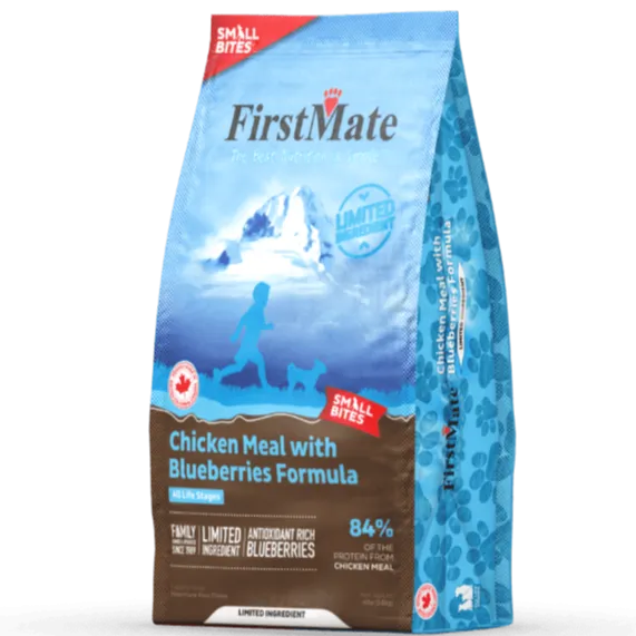 FirstMate LID Chicken Meal with Blueberries Formula Small Bites Dry Dog Food, 2.3kg