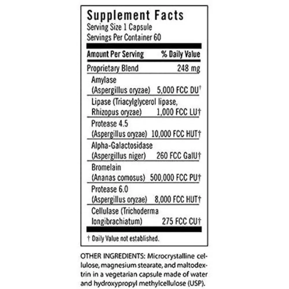 Flora Advanced Adult Enzyme 60 Capsules