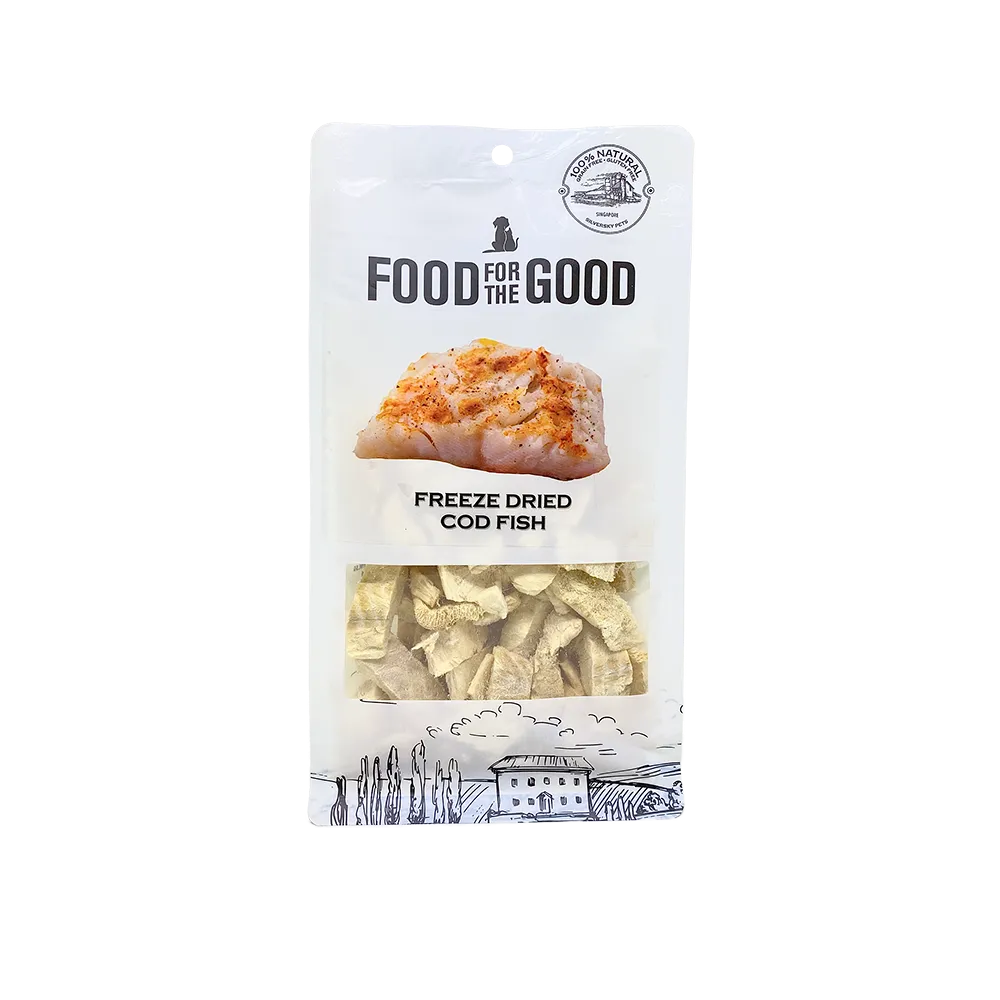 Food For The Good Dog & Cat Treats Freeze Dried Cod Fish 50g