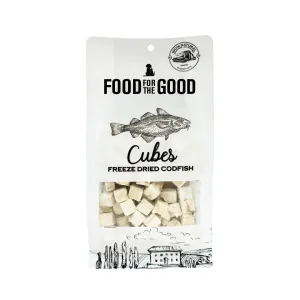 Food For The Good Dog & Cat Treats Freeze Dried Codfish Cubes 50g