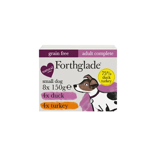 Forthglade Small Dog Grain Free Duck & Turkey Variety Pack 8 x 150g