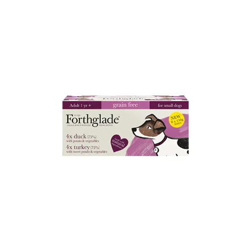 Forthglade Small Dog Grain Free Duck & Turkey Variety Pack 8 x 150g