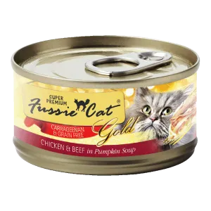 Fussie Cat Gold Label Chicken & Beef in Pumpkin Soup 80g