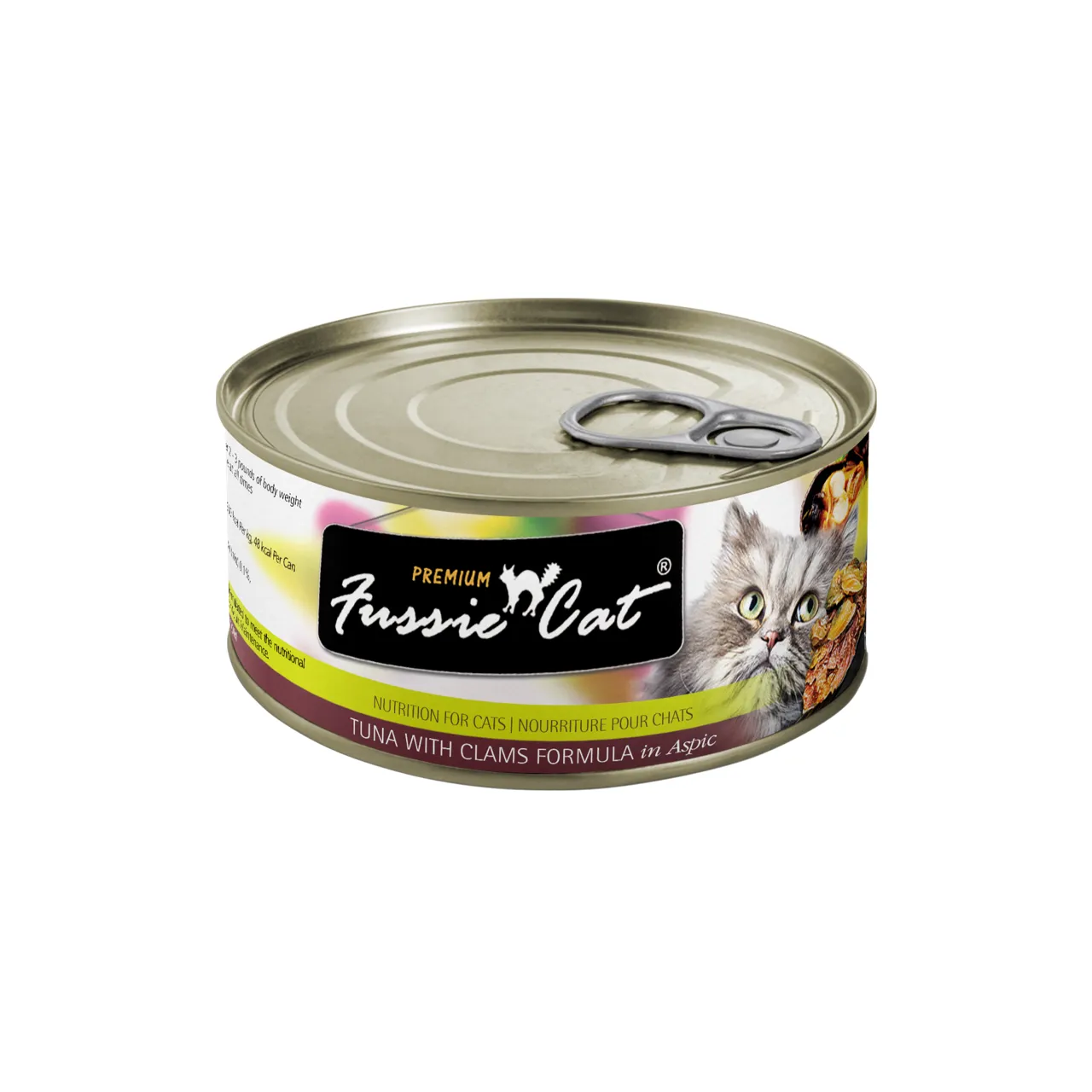 Fussie Cat Premium Tuna & Clams Can 2.8oz