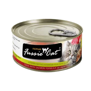 Fussie Cat Tuna with Salmon Formula in Aspic Canned Food