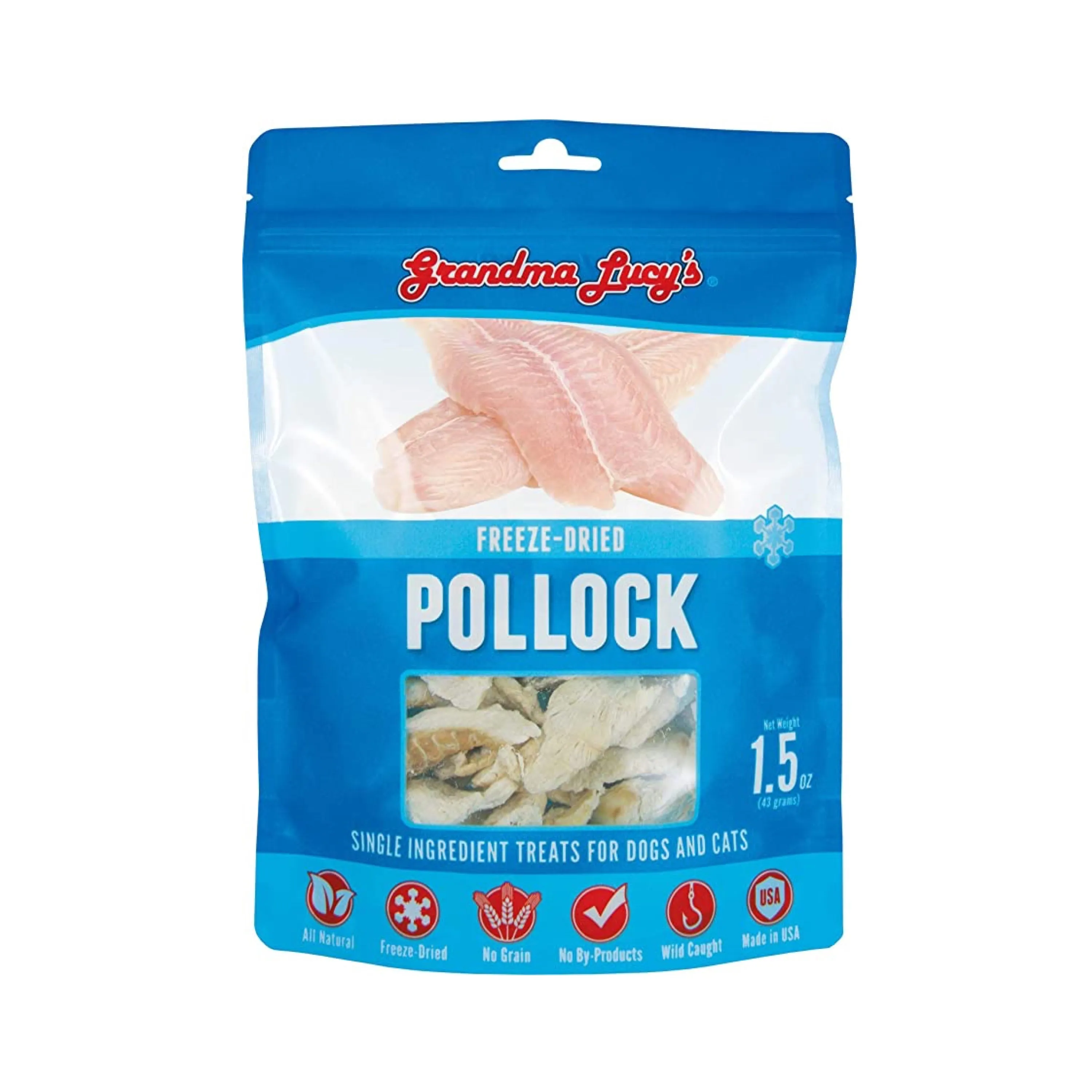 Grandma Lucy's Freeze-Dried Pollock 1.5oz