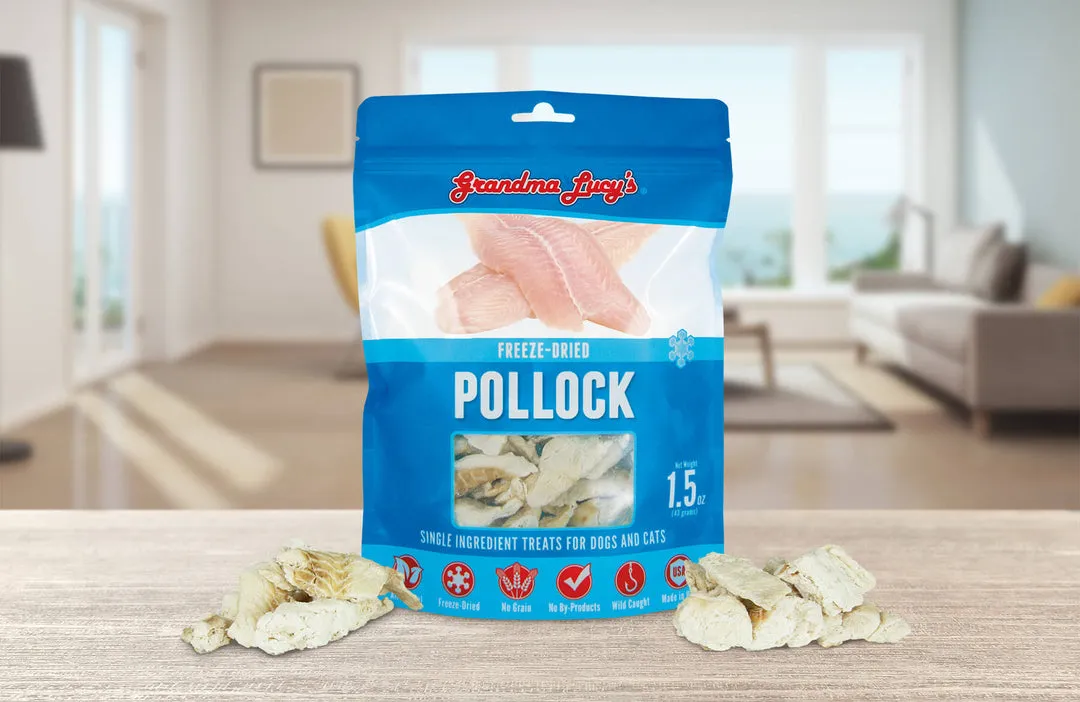 Grandma Lucy's Singles Pollock Freeze-Dried Dog Treats