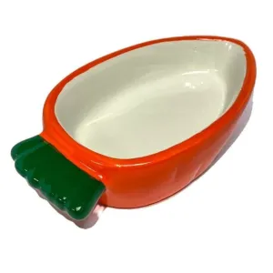 Happy Pet Carrot Shaped Small Animal Food Bowl