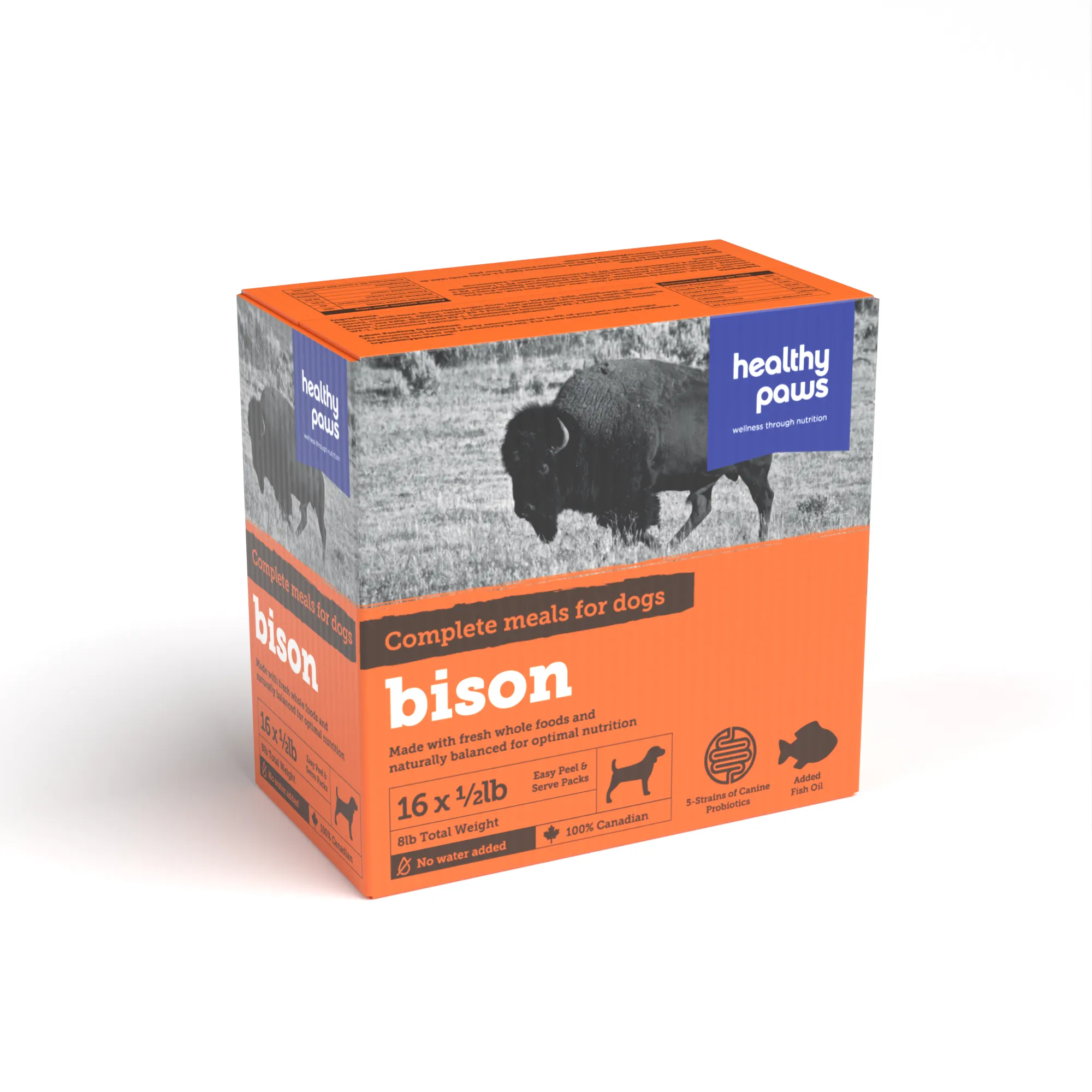 Healthy Paws - Canine Complete Dinner - Bison 8 lb