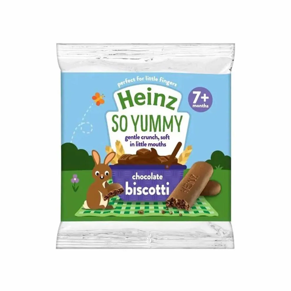 Heinz So Yummy Chocolate Biscotti for Kids Snacks, 60g each, 7 months