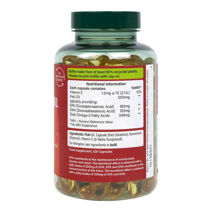 Holland & Barrett Omega 3 Fish Oil 1200mg 120 Capsules