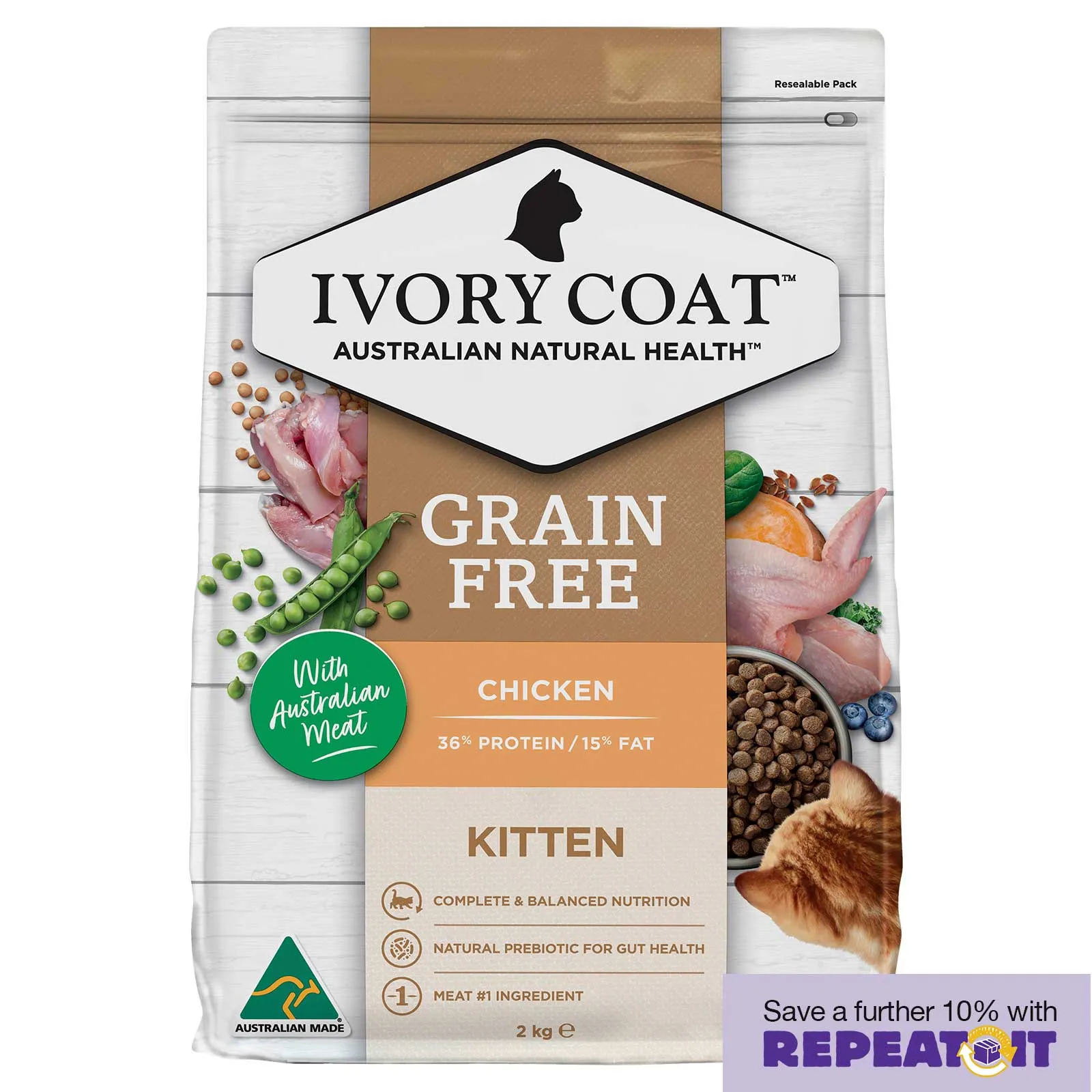 Ivory Coat Grain Free Cat Food Kitten Chicken