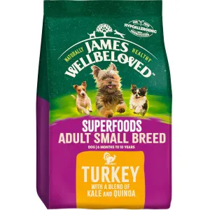 James Wellbeloved Adult Dog Small Breed Superfoods with Turkey & Kale