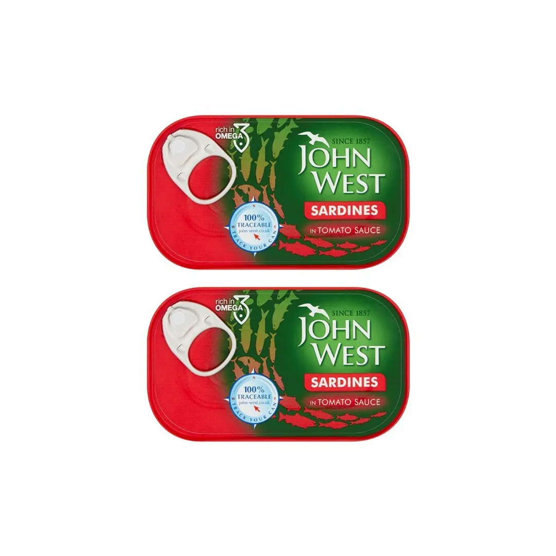 John West Sardines in Tomato Sauce 160g (Pack of 2) – Nutritious & Delicious