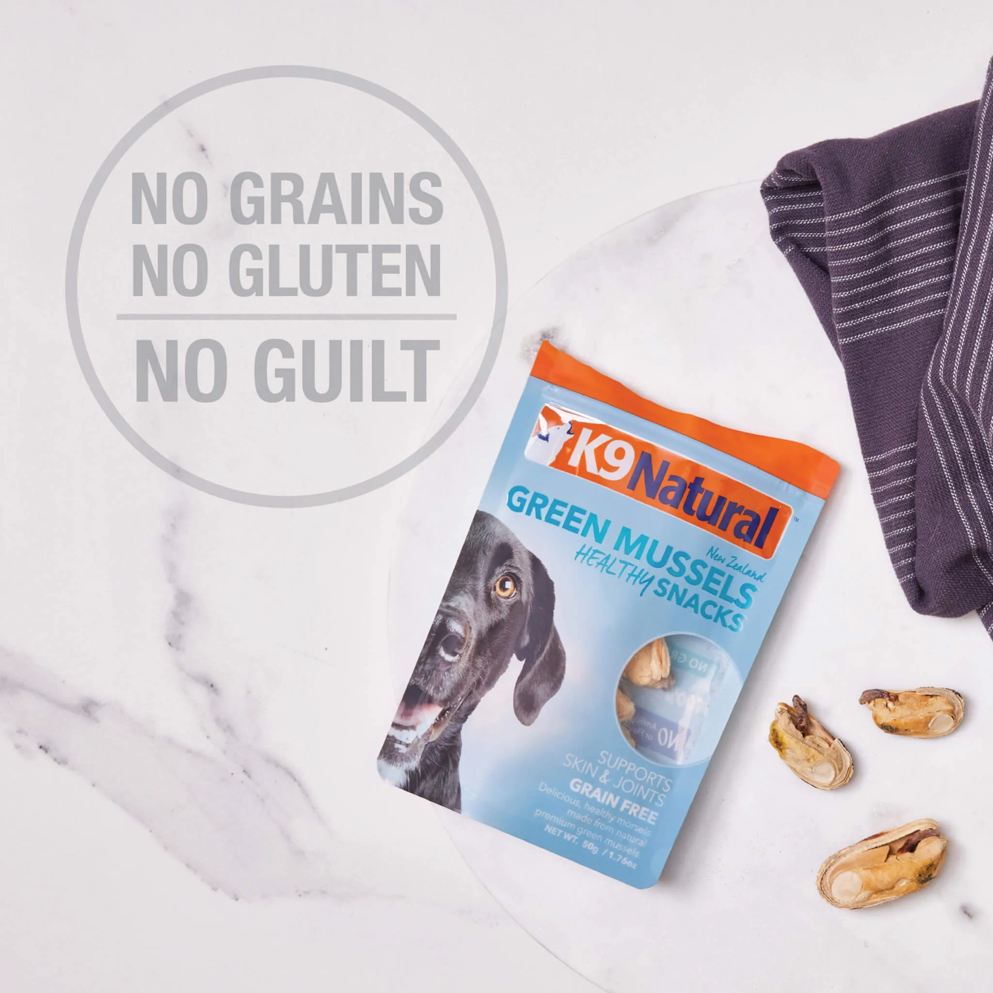 K9 Natural Freeze Dried Mussel Treats for Dogs