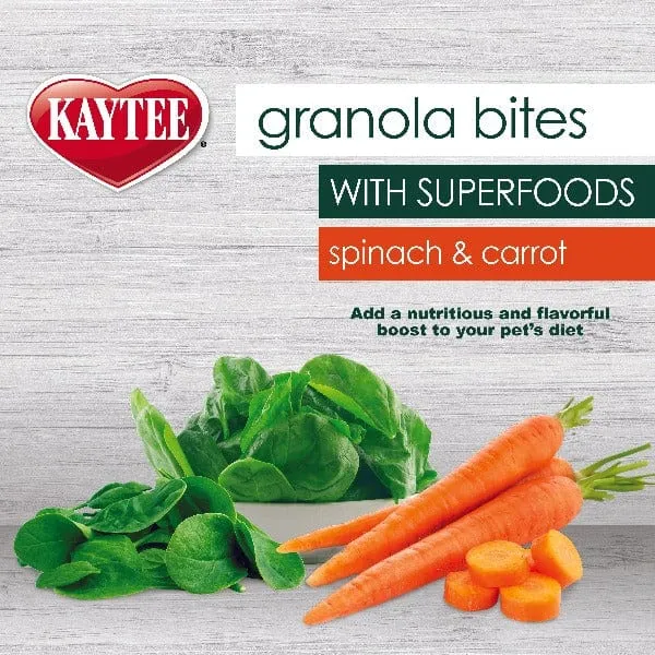 Kaytee Granola Bites with Superfoods Spinach and Carrot