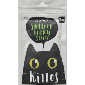 Kittos Purr Fect Snapper Jerky Strips Cat Treats Special Offer