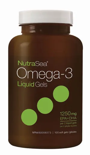 Nature's Way NutraSea Omega-3 Liquid Gels  Fresh Mint Flavour (100 Softgels)