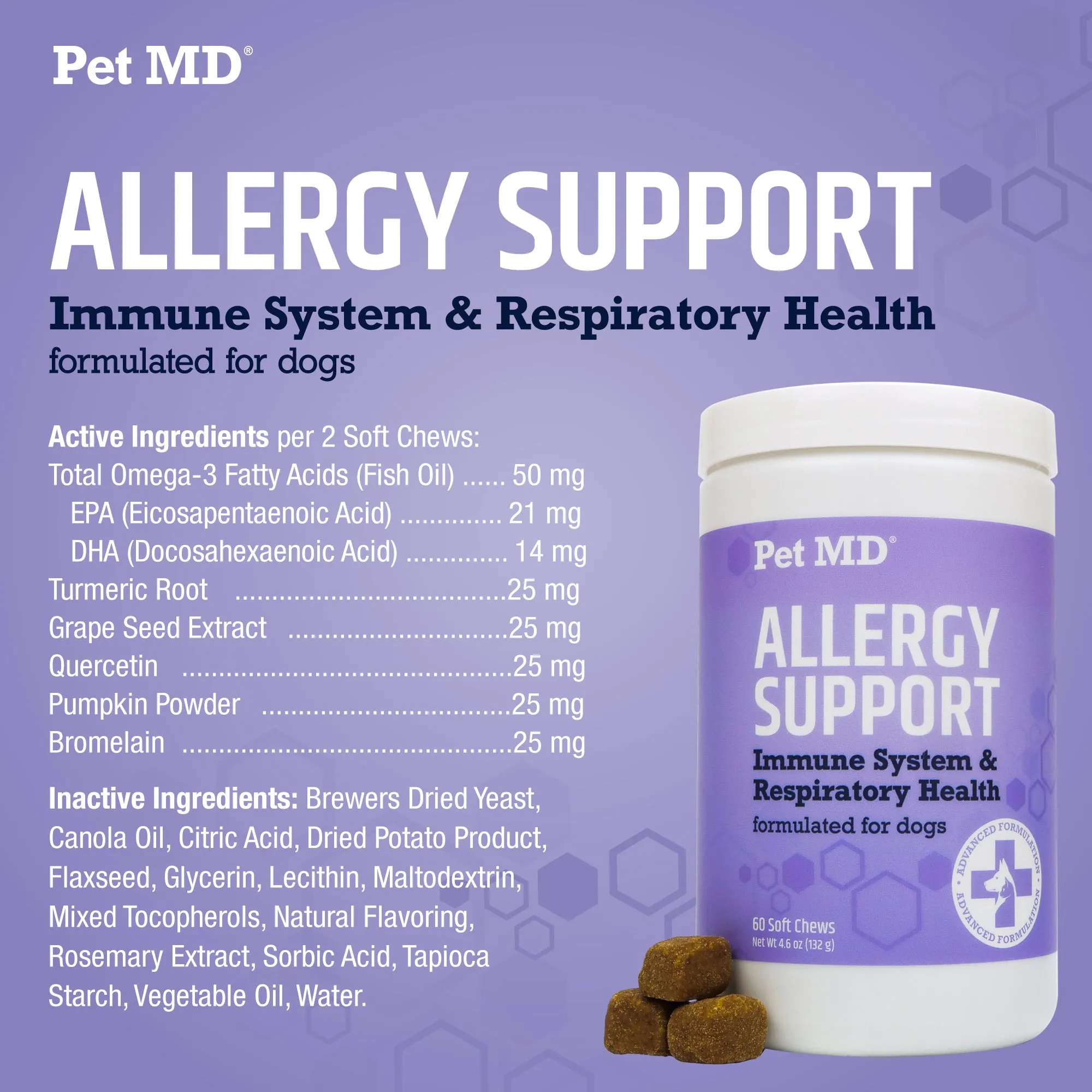 Pet MD Allergy Aid - 60 ct