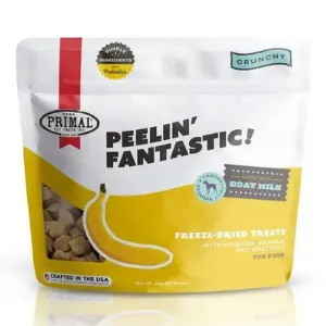 Primal Peelin' Fantastic Freeze-Dried Chicken, Banana & Goat Milk Dog Treats 2 oz