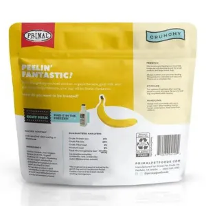 Primal Peelin' Fantastic Freeze-Dried Chicken, Banana & Goat Milk Dog Treats 2 oz