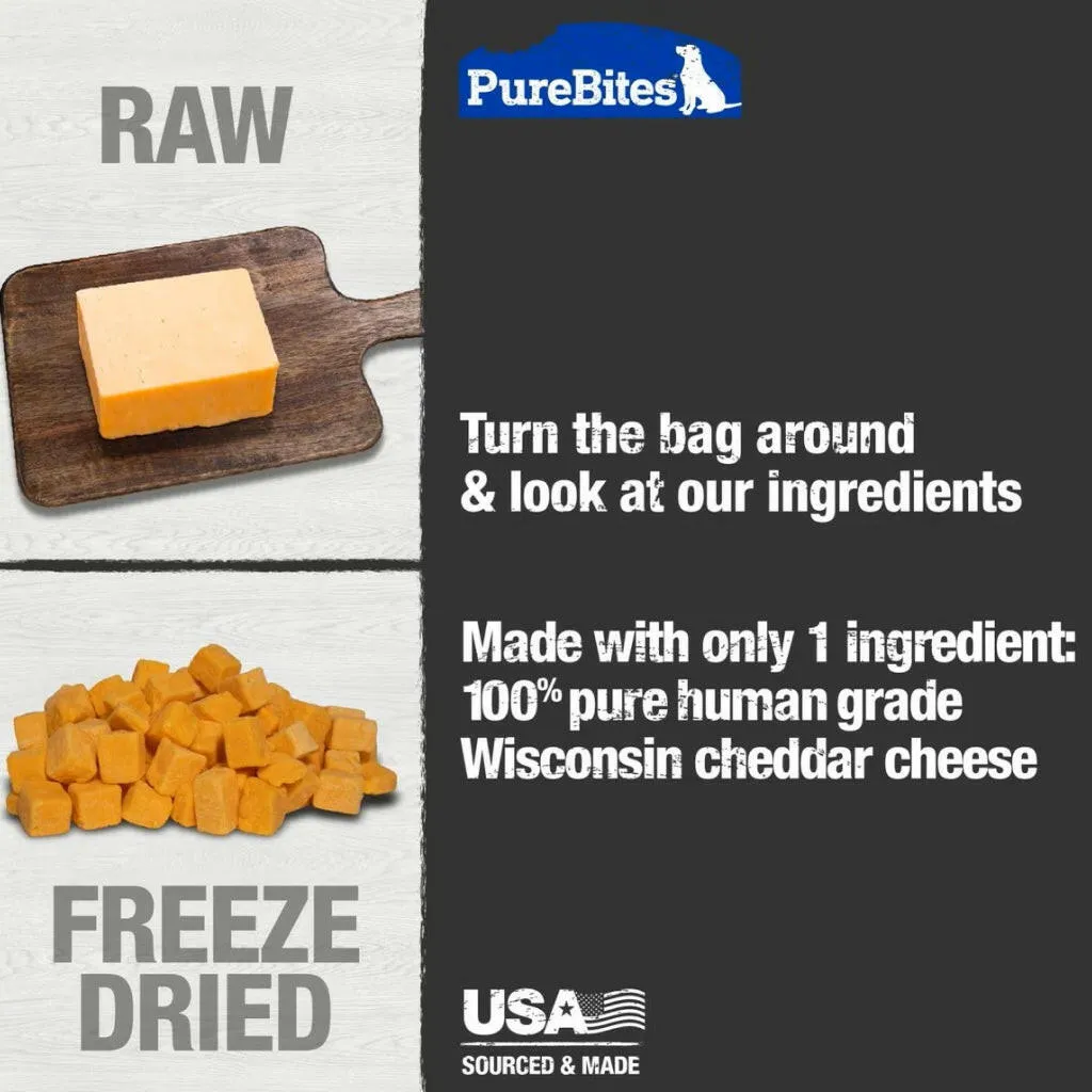 PureBites Freeze Dried Cheddar Cheese Treats for Dogs (4.2 oz)