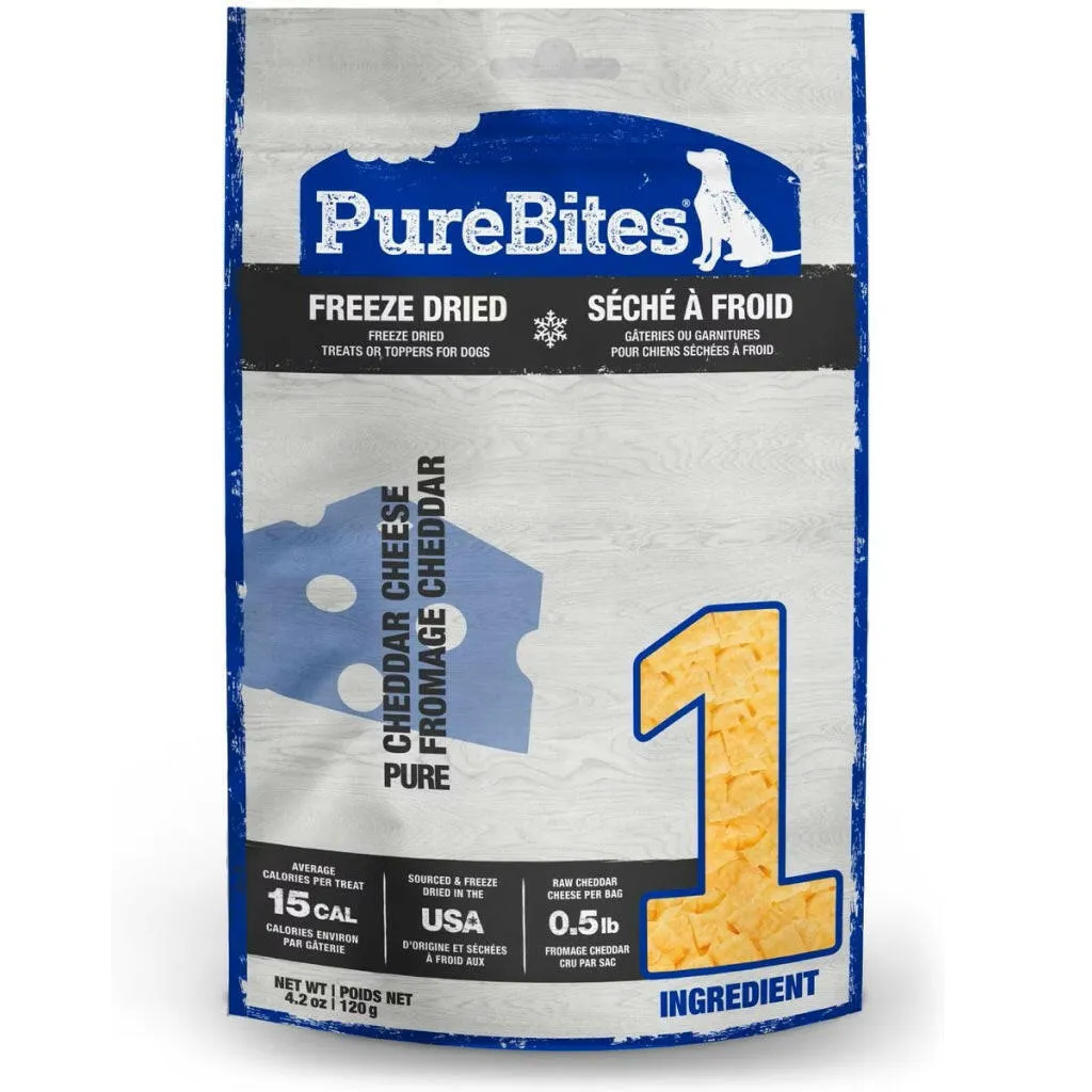 PureBites Freeze Dried Cheddar Cheese Treats for Dogs (4.2 oz)