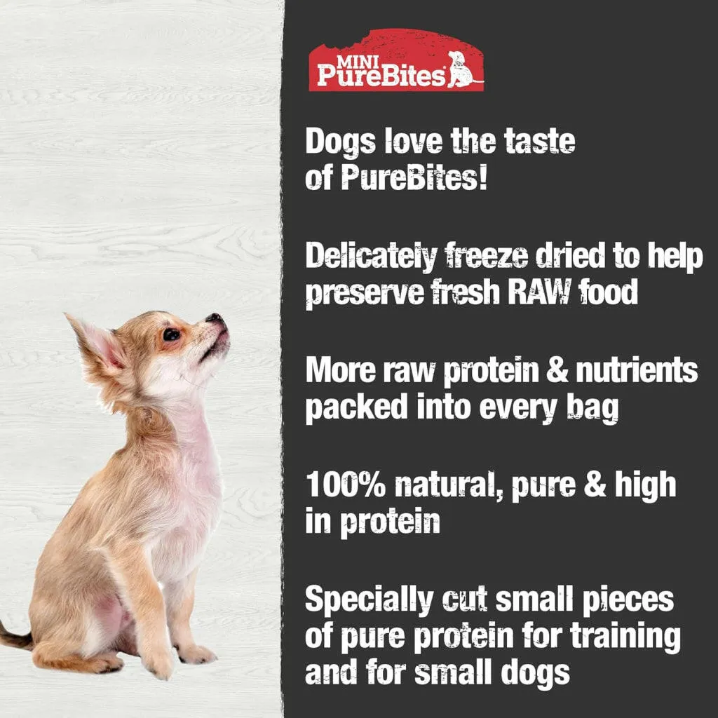 PureBites Mini Trainers Freeze Dried Chicken Breast Treats for Dogs (2.1 oz)