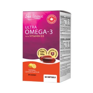 Sea-licious Ultra Omega-3 with Vitamin D3 (60 Sgels)