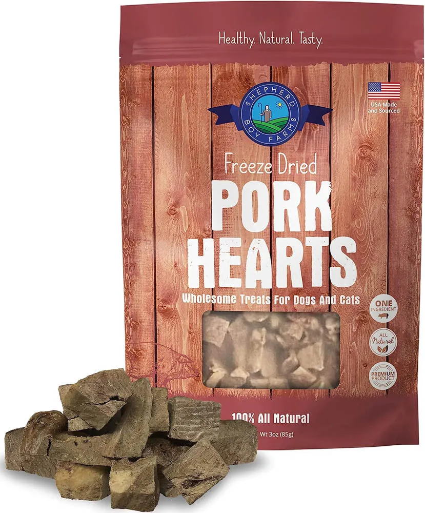 SHEPHERD BOY FARMS Freeze Dried Pork Hearts