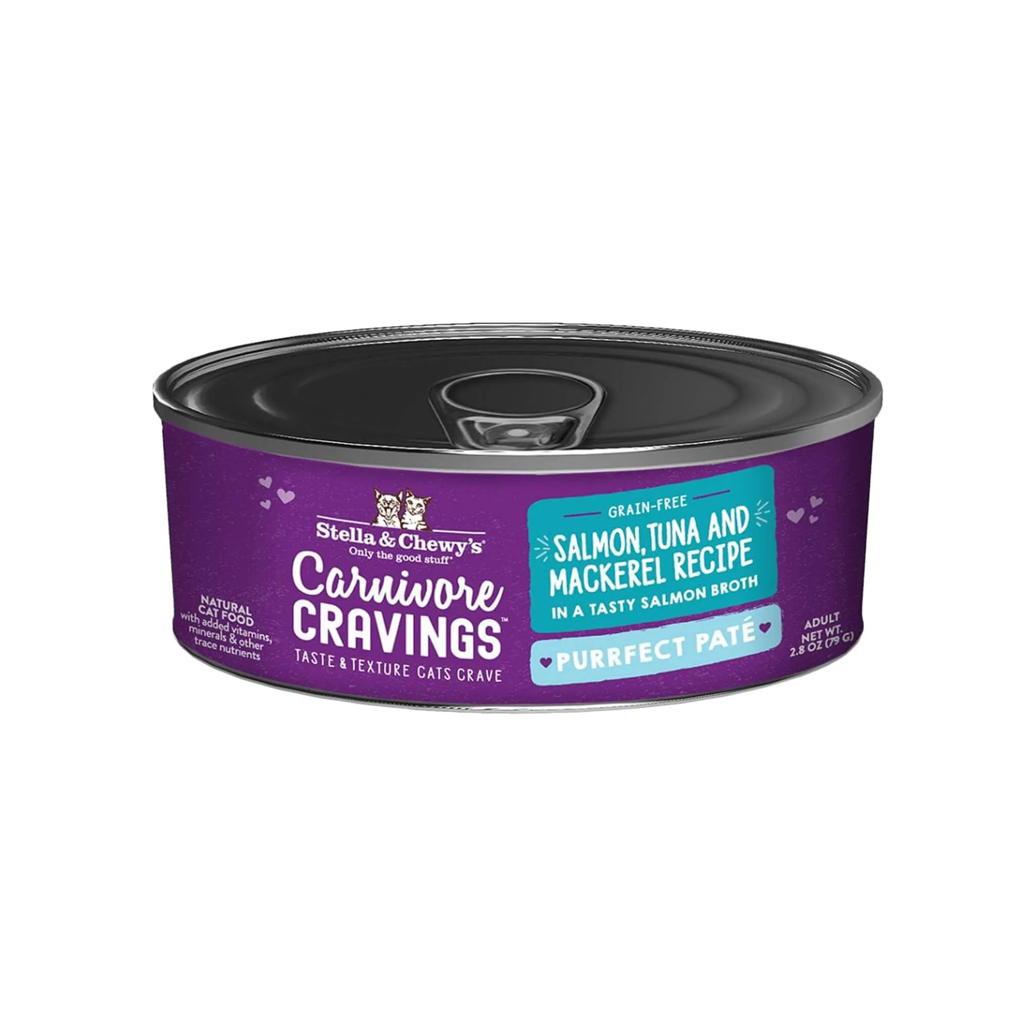 Stella & Chewy's Carnivore Cravings Purrfect Pate Salmon, Tuna & Mackerel Wet Cat Food