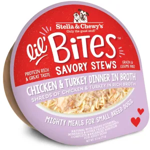 Stella & Chewy's Lil Bites Savory Stews Chicken & Turkey Dog Food