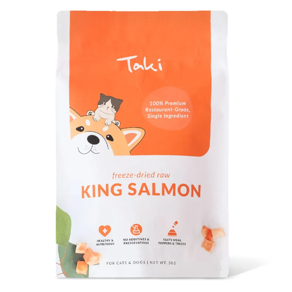 Taki King Salmon Grain-Free Freeze-Dried Treats For Cats & Dogs 50g