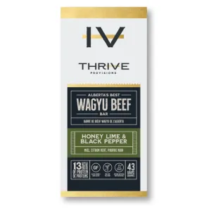 Thrive Wagyu Beef Bar - Honey Lime & Black Pepper